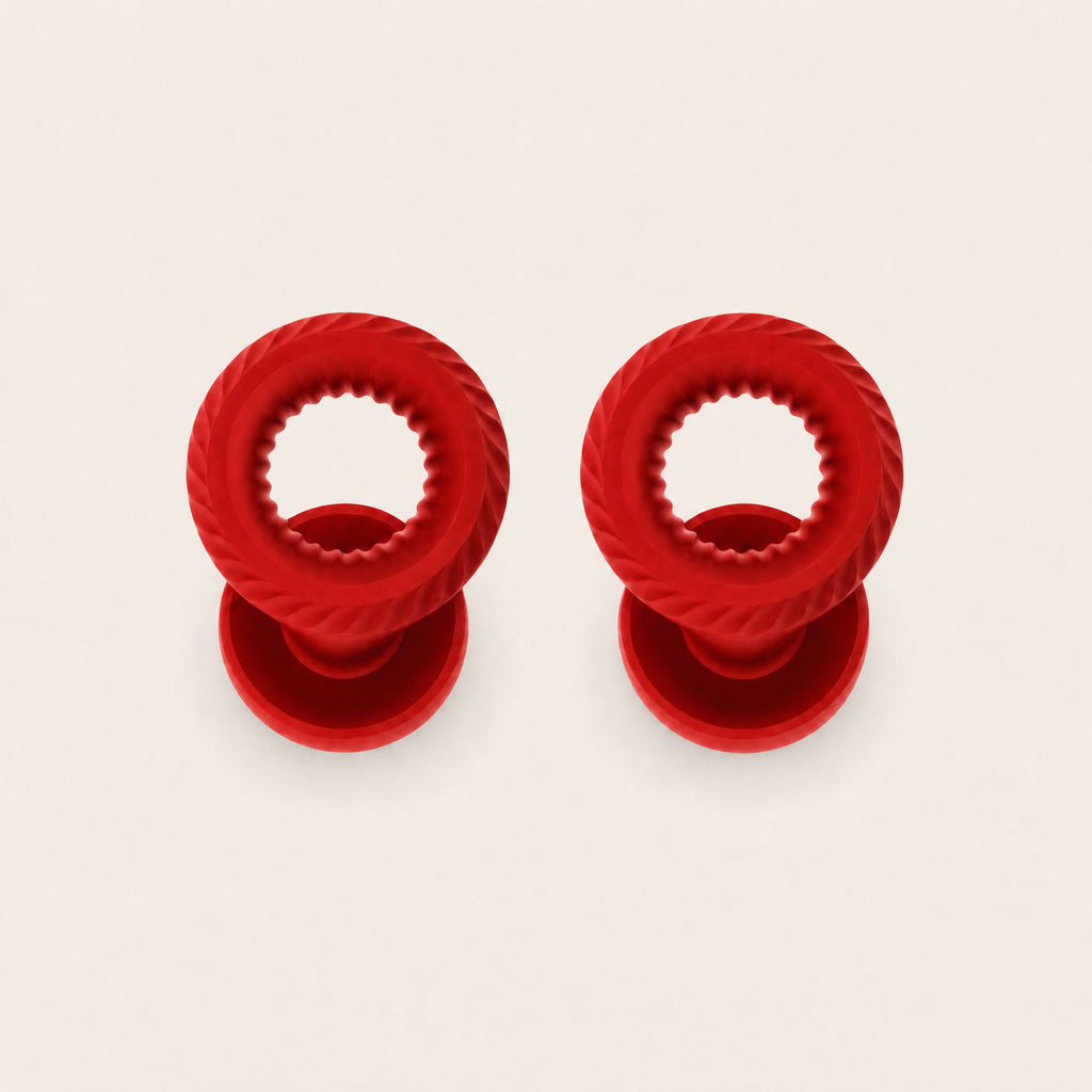 Somnia Mute sound-isolating earplugs in Red