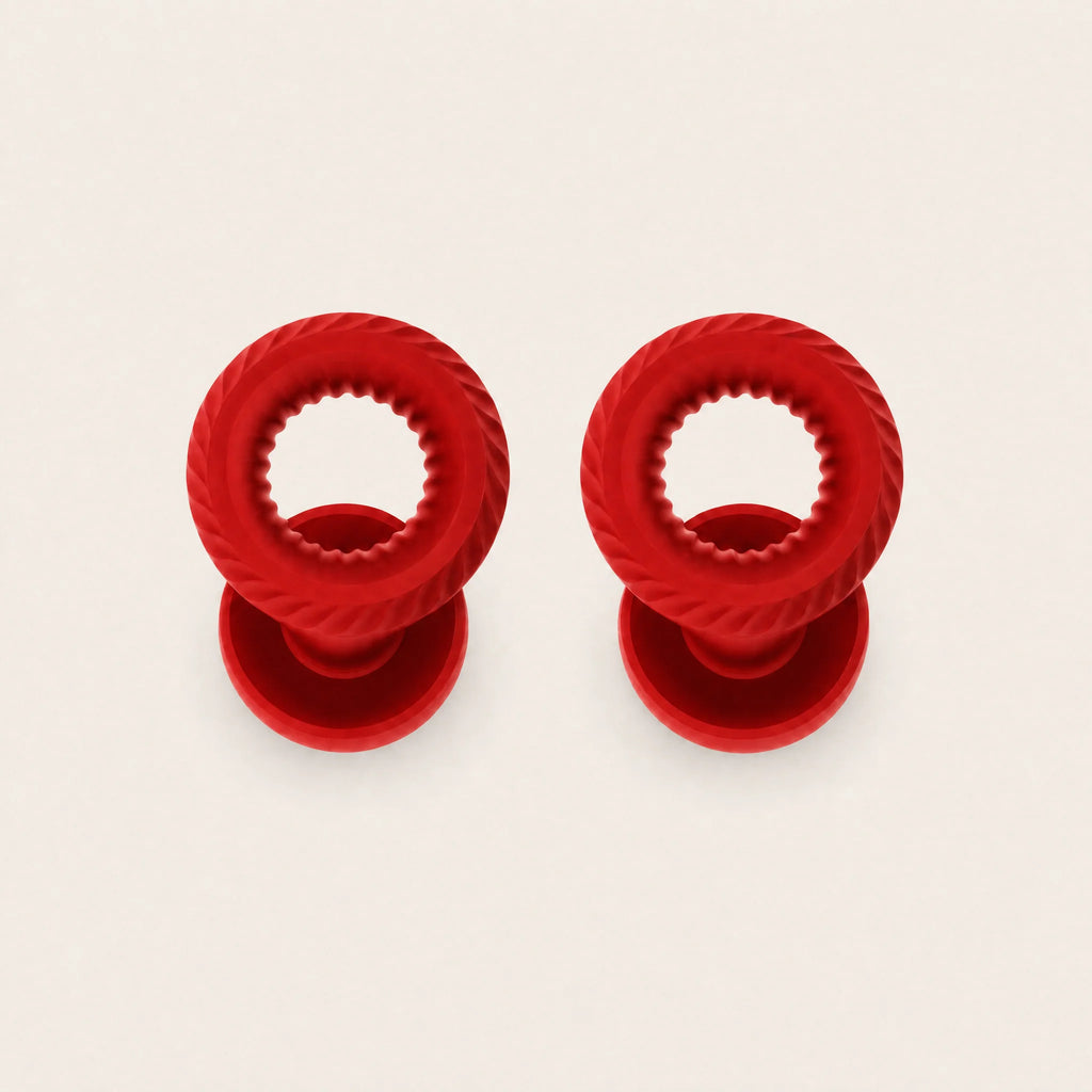 Somnia Mute sound-isolating earplugs in Red