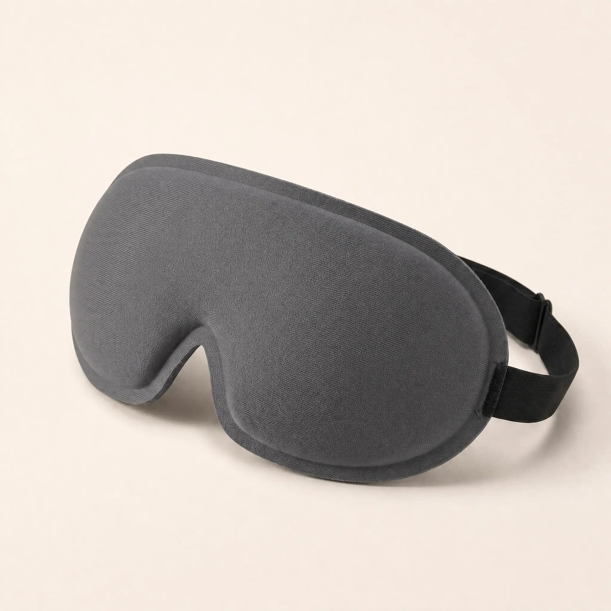 Somnia Sable 3D contour sleep mask in Slate gray, front view