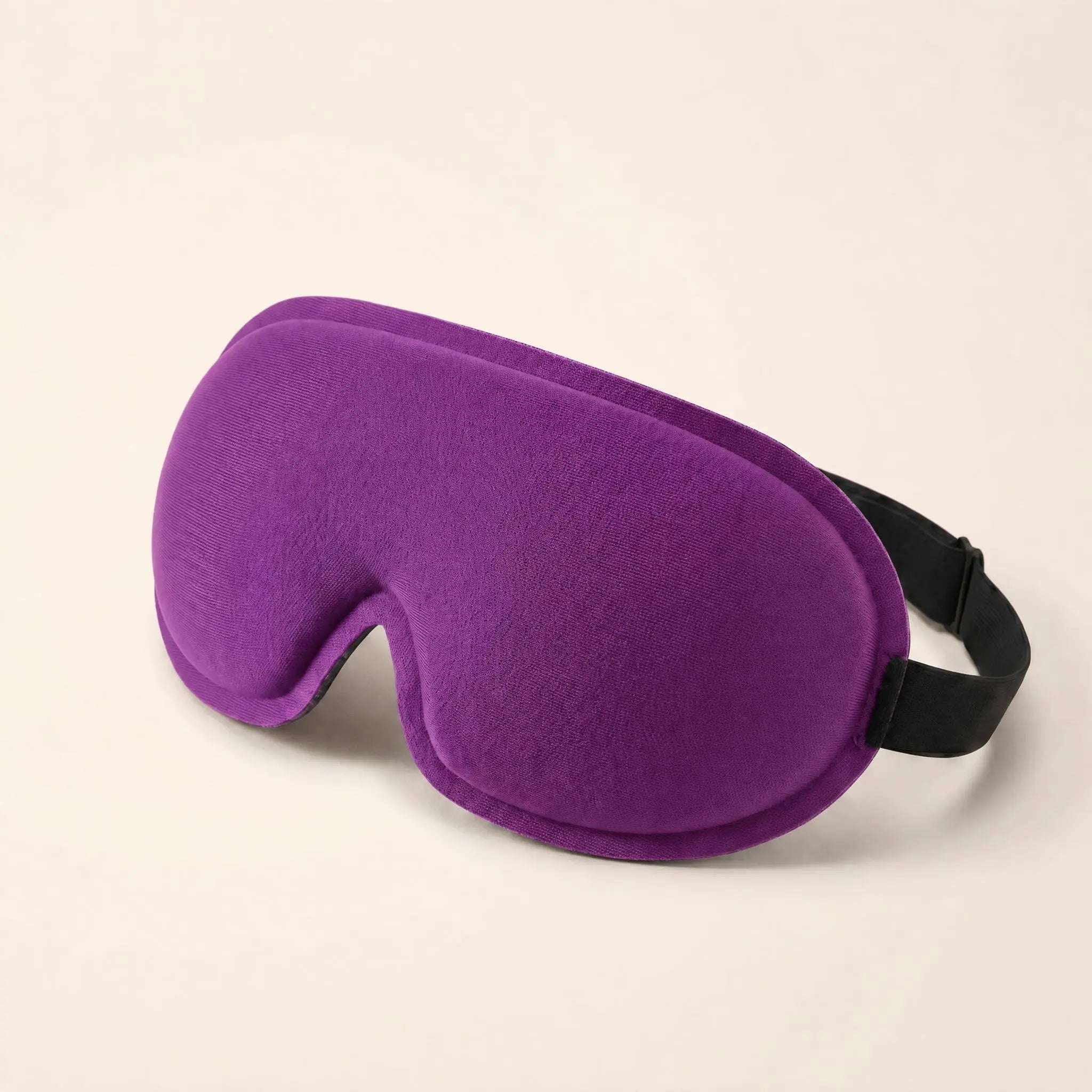 Somnia Sable 3D contour sleep mask in Amethyst purple, front view